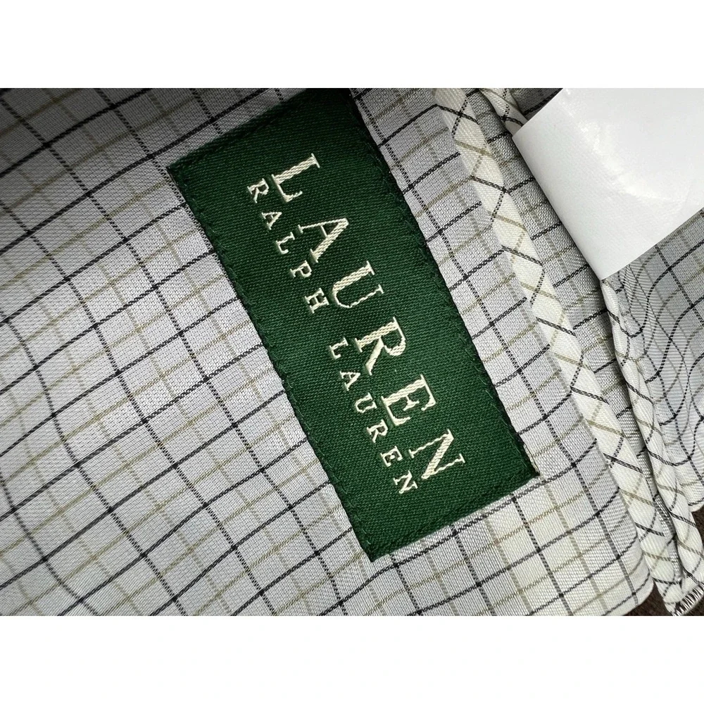 Lauren Ralph Lauren Blazer Womens 44R Brown Polyester 2 Button Front‎